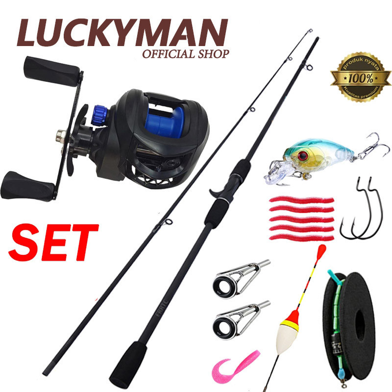 LUCKY MAN Reel Casting BC Tersedia Cocok Dipasangkan Dengan Joran Casting Panjang 1,8 M / 2,1 M, Per