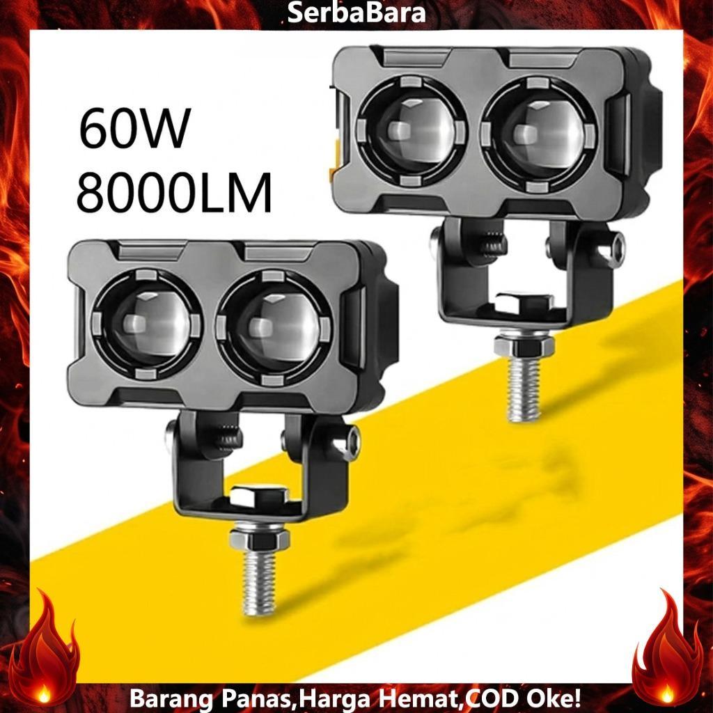 Lampu Tembak Sorot LED Laser 2 Mata/Lampu Sorot Led/Lampu Tembak SQL 2 Mata Polos Super Terang/Lampu