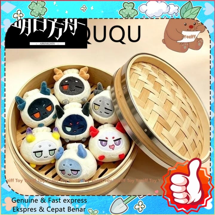 10cm Arknights Dragon Bubble Chongyue Dusk Ling Yu Shu Nian Plush Pendant Stuffed Plushies Keychain 