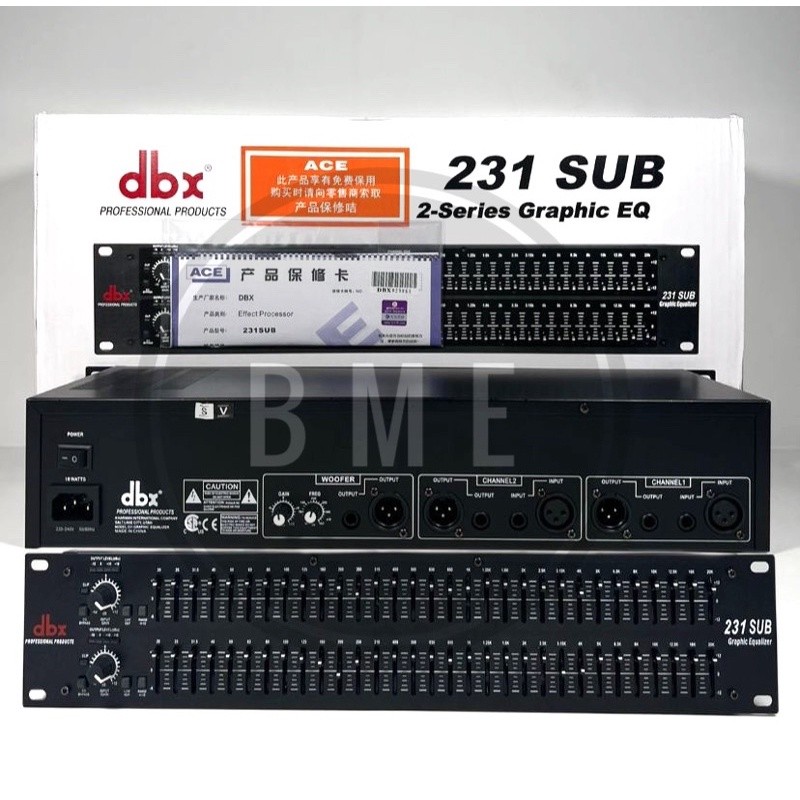 Equalizer DBX 231+Subwoofer/Equaliser DBX 231 Subwoofer