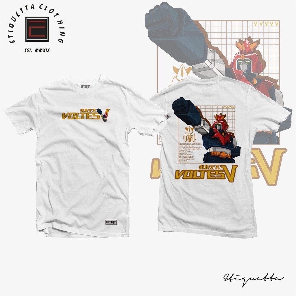 Kaos Voltes V | Voltes V | Anime Tshirt for Men & Women | Unisex Baju Anime DX1