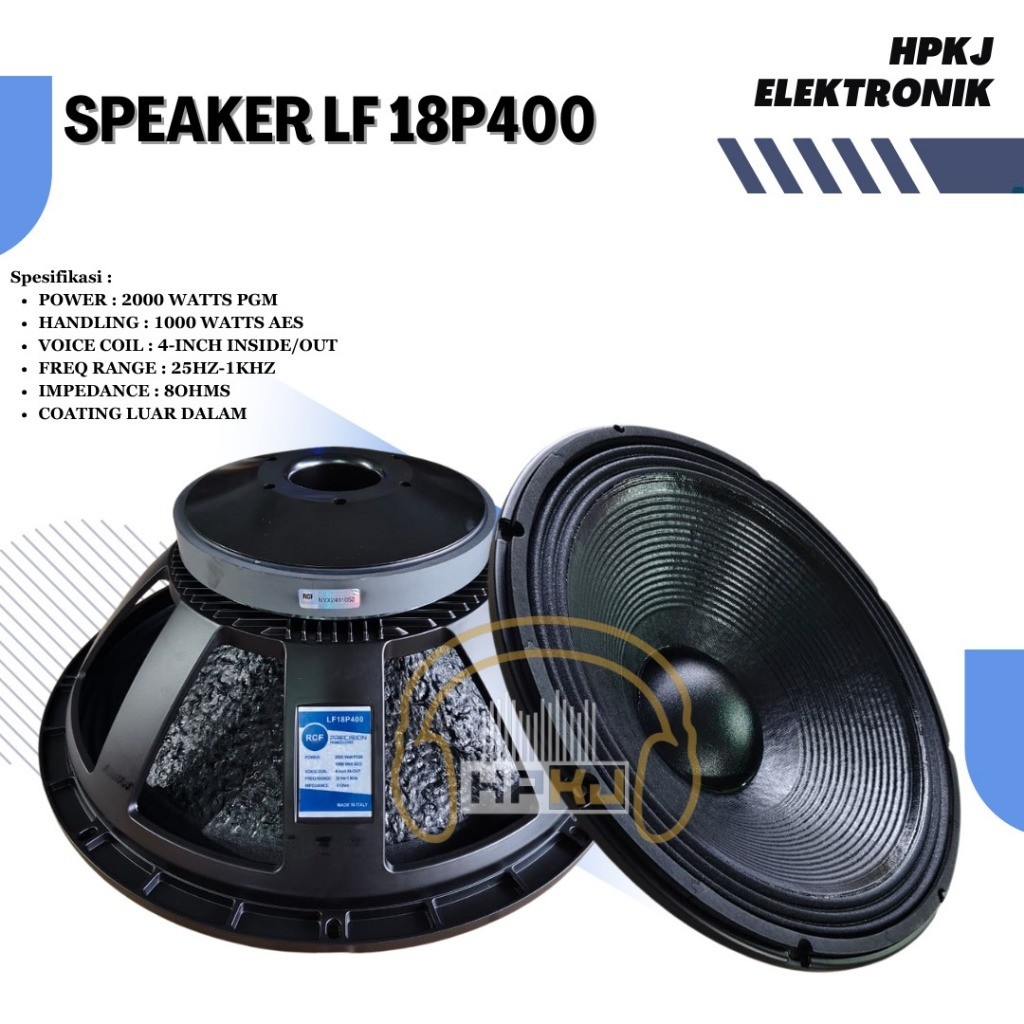 SPEAKER KOMPONEN RCF LF18P400 LF18 P400 Speaker subwoofer LF 18P400 18inch