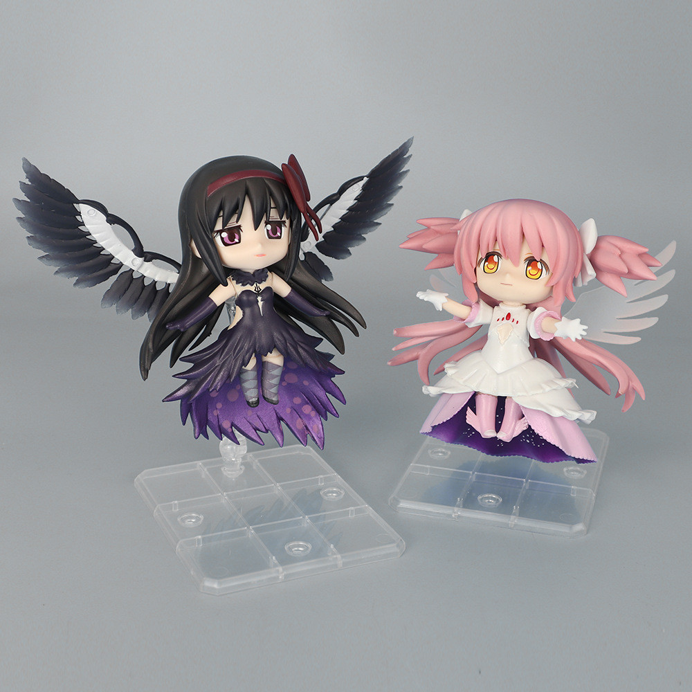 Action Figure PUELLA MAGI MADOKA MAGICA Q Ver. Miniatur Pajangan Waifu Homura Nendoroid Topper Kue
