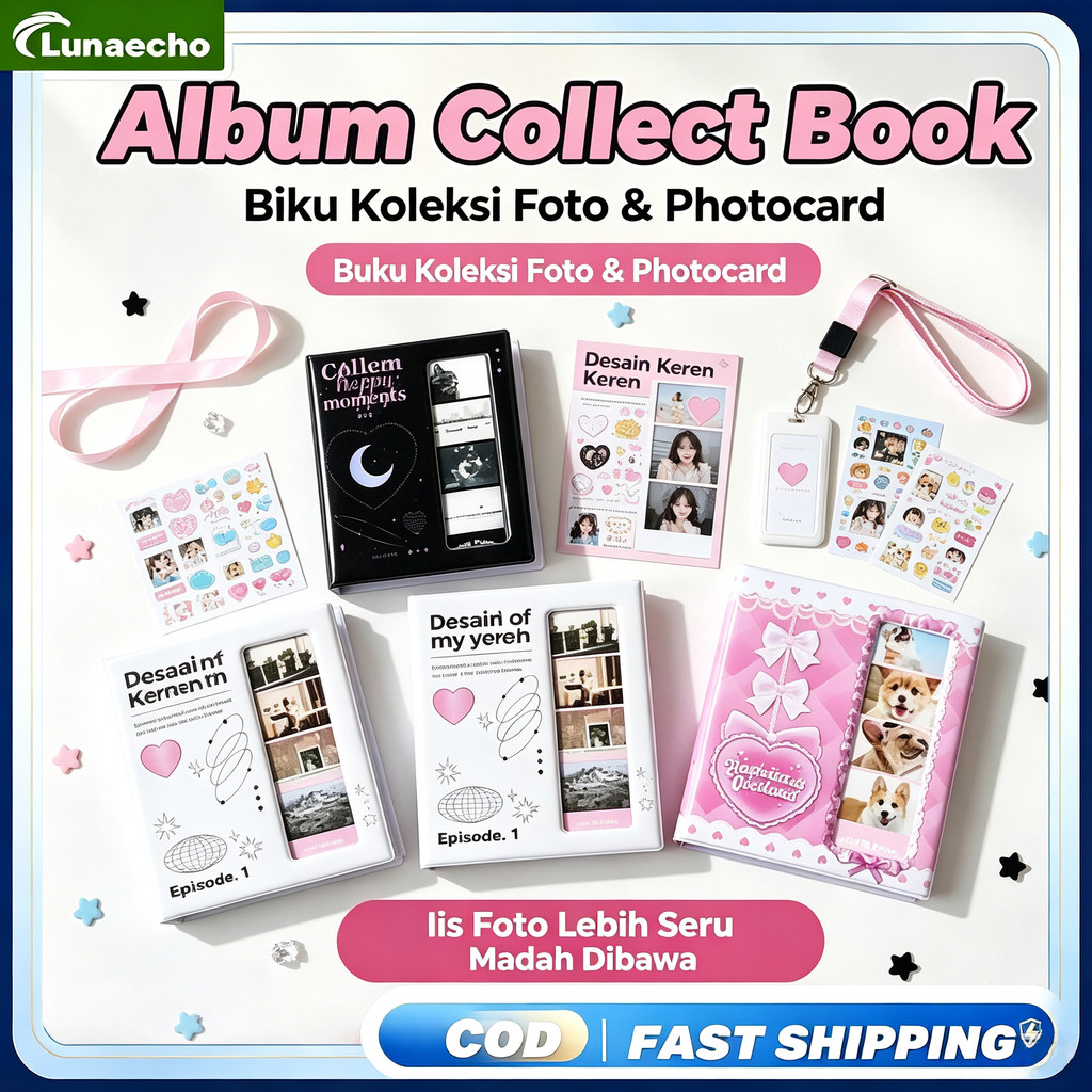 Album Photostrip 2P Y2K Kolbuk Kpop | Binder Korea Buku Koleksi Photocard, Loose-leaf Collect Book &