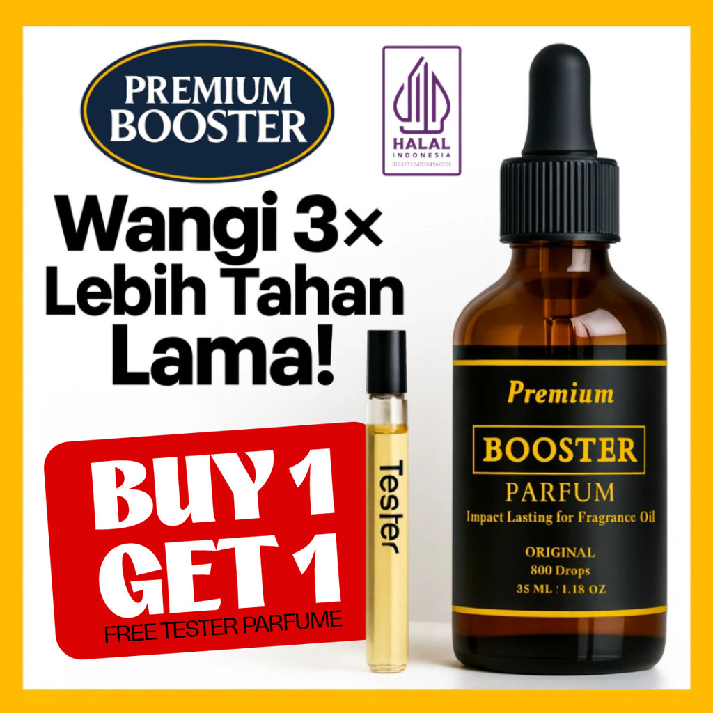 [BUY1 GET1] BOOSTER PARFUM PREMIUM 35ML by Lolaloli - PENGUAT BIBIT PARFUM | WANGI 3x TAHAN LAMA | T