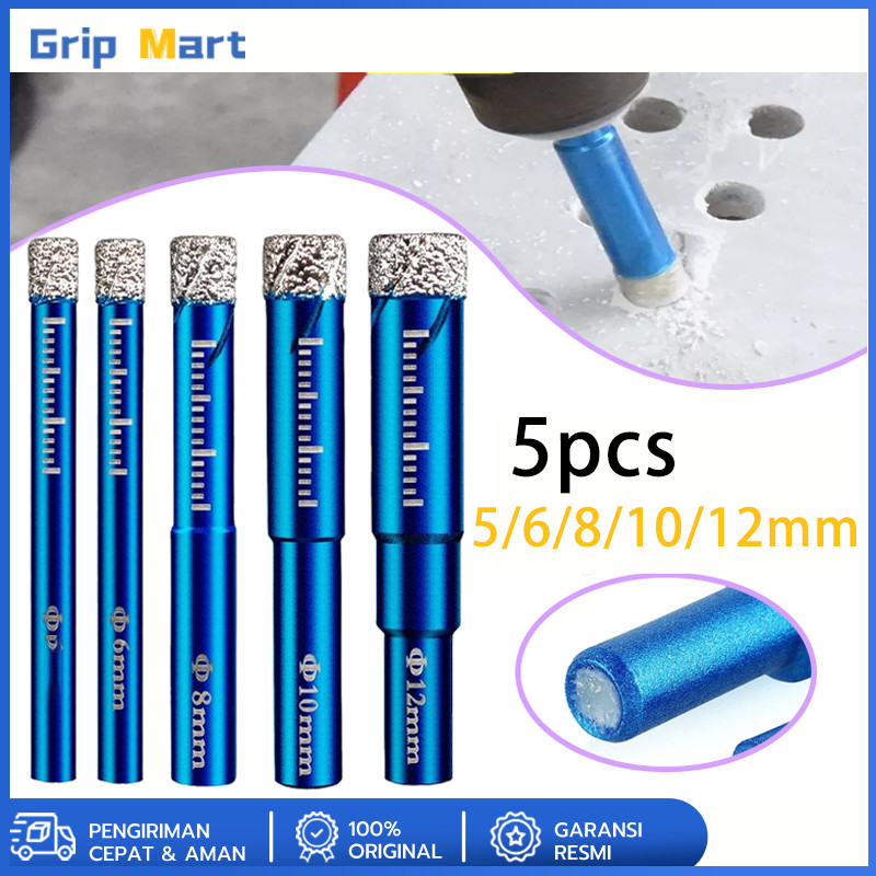 5pcs/Set Mata Bor Keramik Dan Granit Mata Bor Keramik Set Mata Bor Kaca Set Untuk Kaca / Marmer / Gr