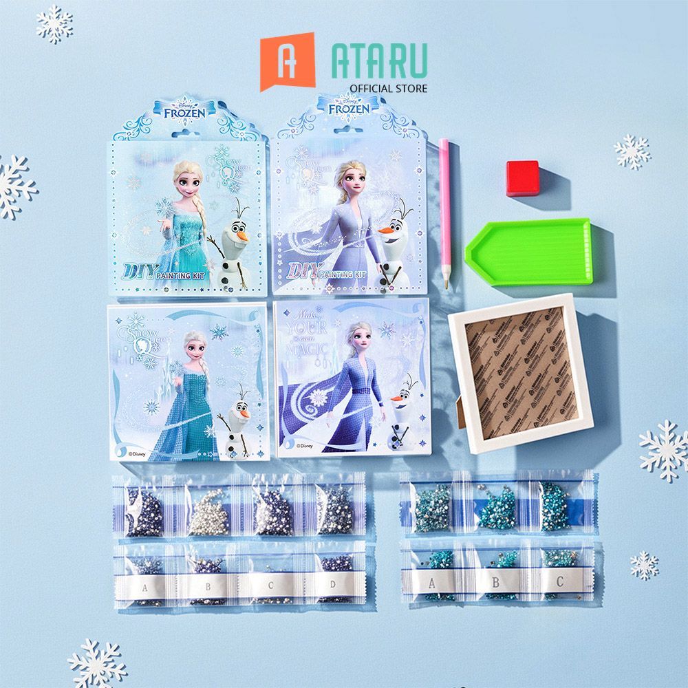 Ataru Disney Set Diamond Painting Kit DIY Frozen - Biru Diamond Painting DIY Art Book Mosaic Craft K