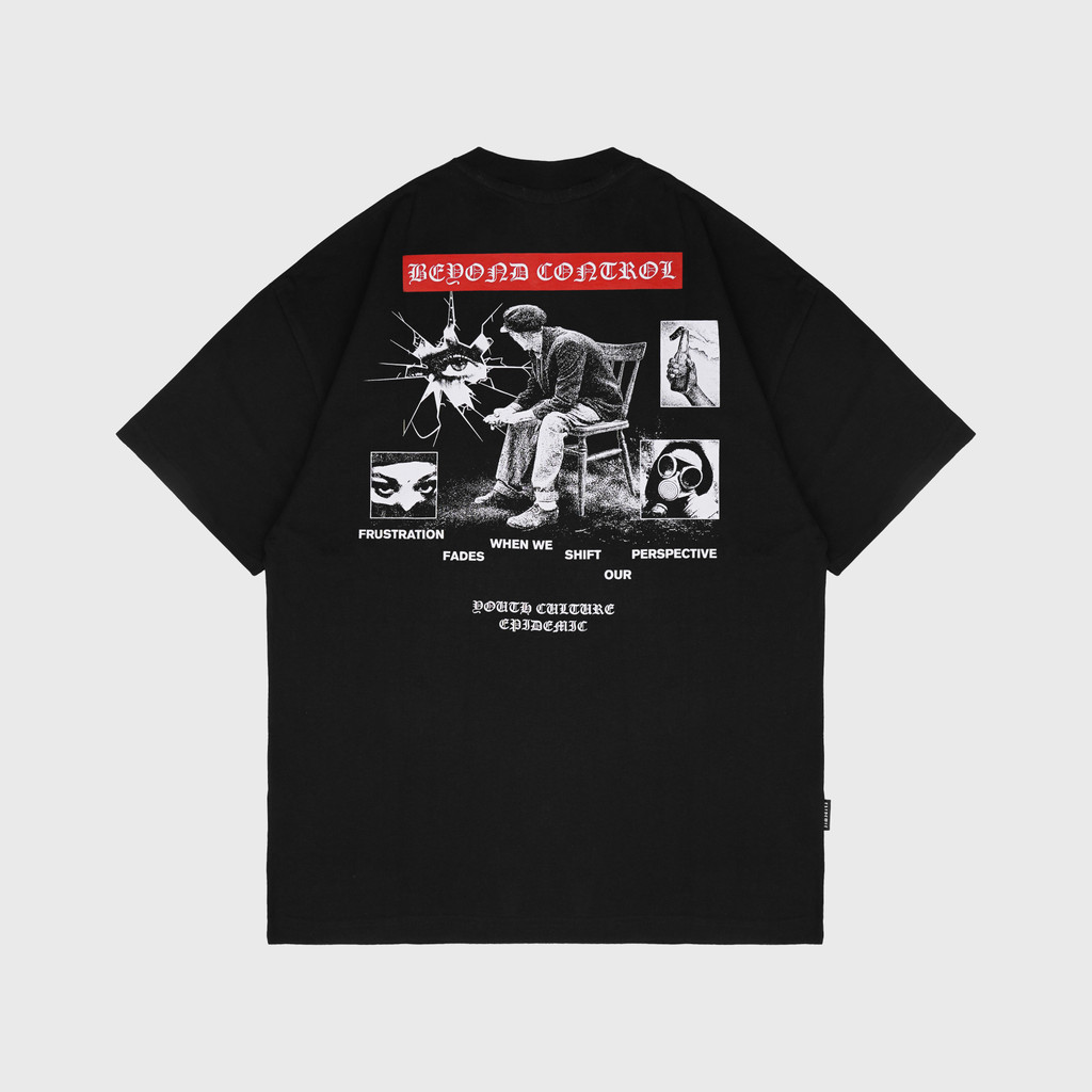 Kaos Epidemic Perspective Black Streetwear Lengan Pendek American 20s Premium Viral COD Ready Stock