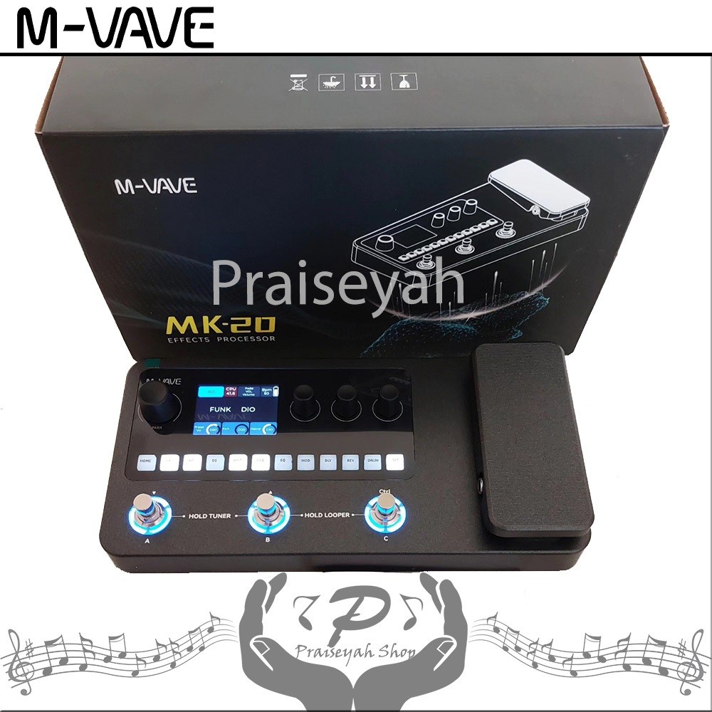Efek Gitar Elektrik M-Vave MK-20 Multi Effect Processor