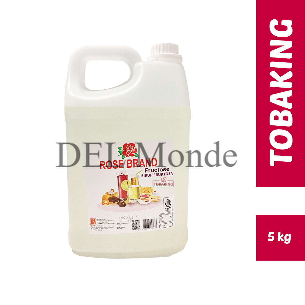 

PromoGula Cair Fructose Rose brand Jerigen 5 kg Sirup Frukrosa Rosebrand