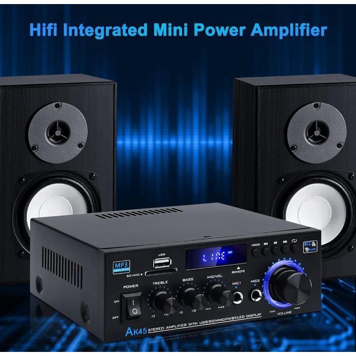 [VELFOX] Kerndy Ak-45 12volt Compact Size Audio power Amplifier Portable