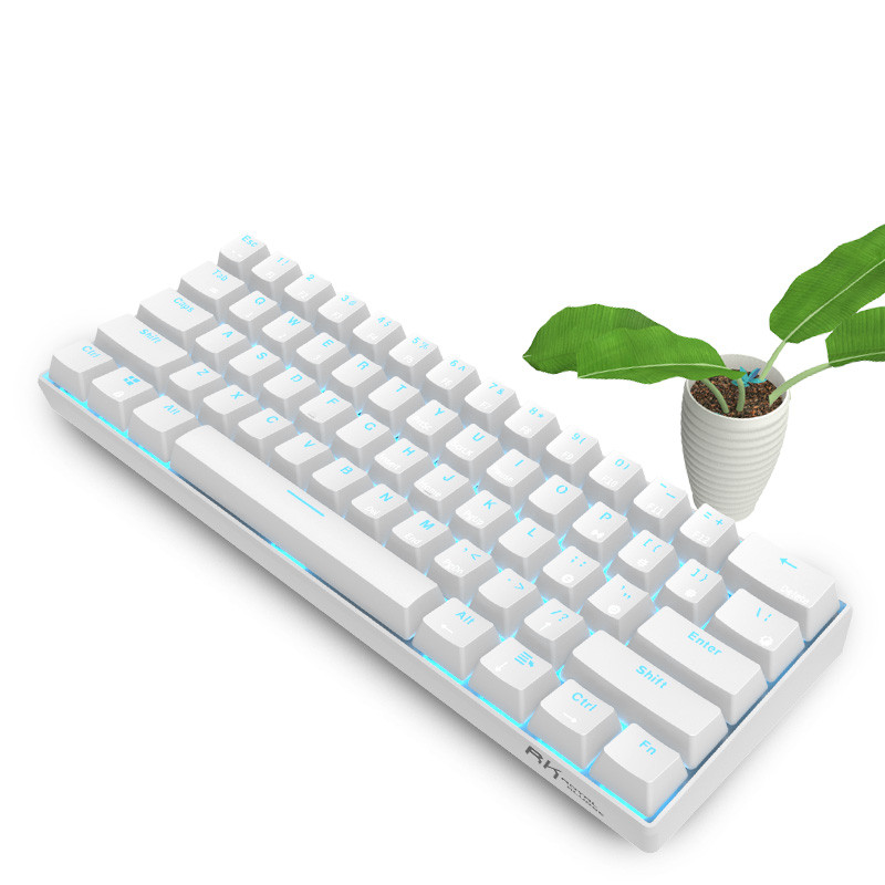 RK Royal Kludge RK61 2.4G Wireless Bluetooth Mechanical Keyboard Tri-mode 61 Keys RGB Backlit Mini  