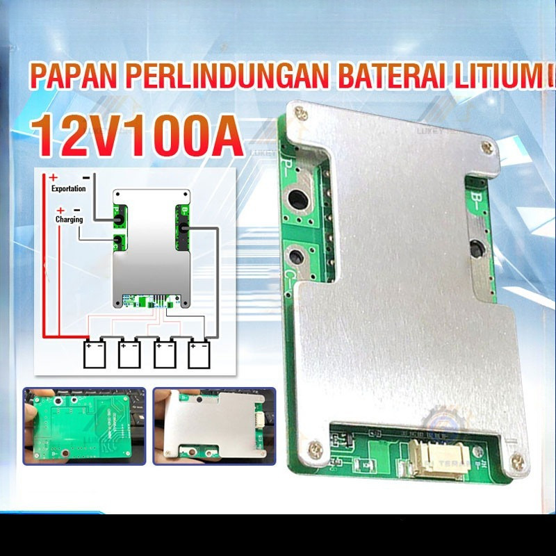 BMS 4S 100A 12V Lifepo4 3.2V Common Port BMS 100A BMS100A