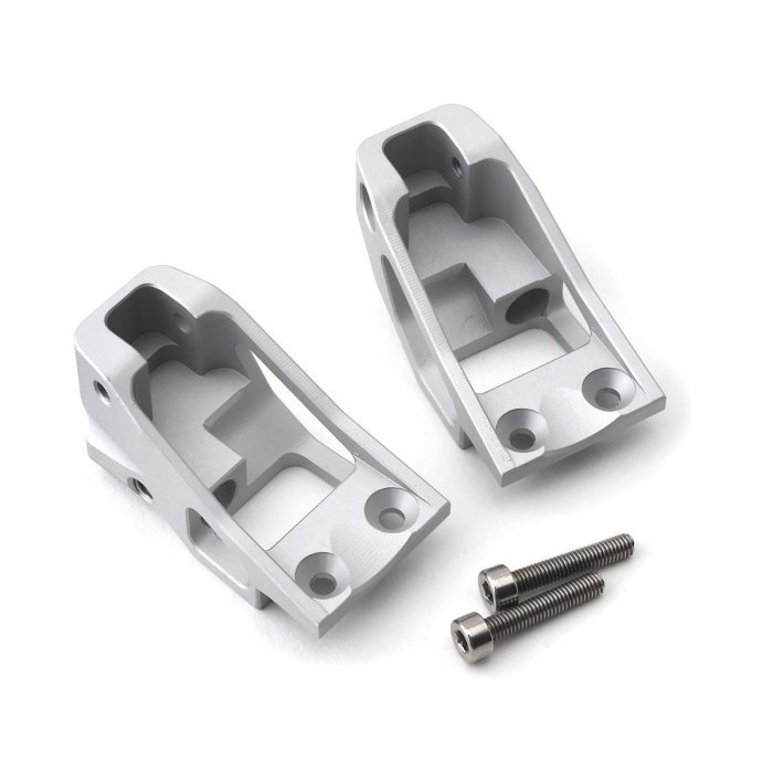 VANQUISH PRODUCTS VS4-10 SHOCK TOWERS (SILVER) (2) #VPS08451