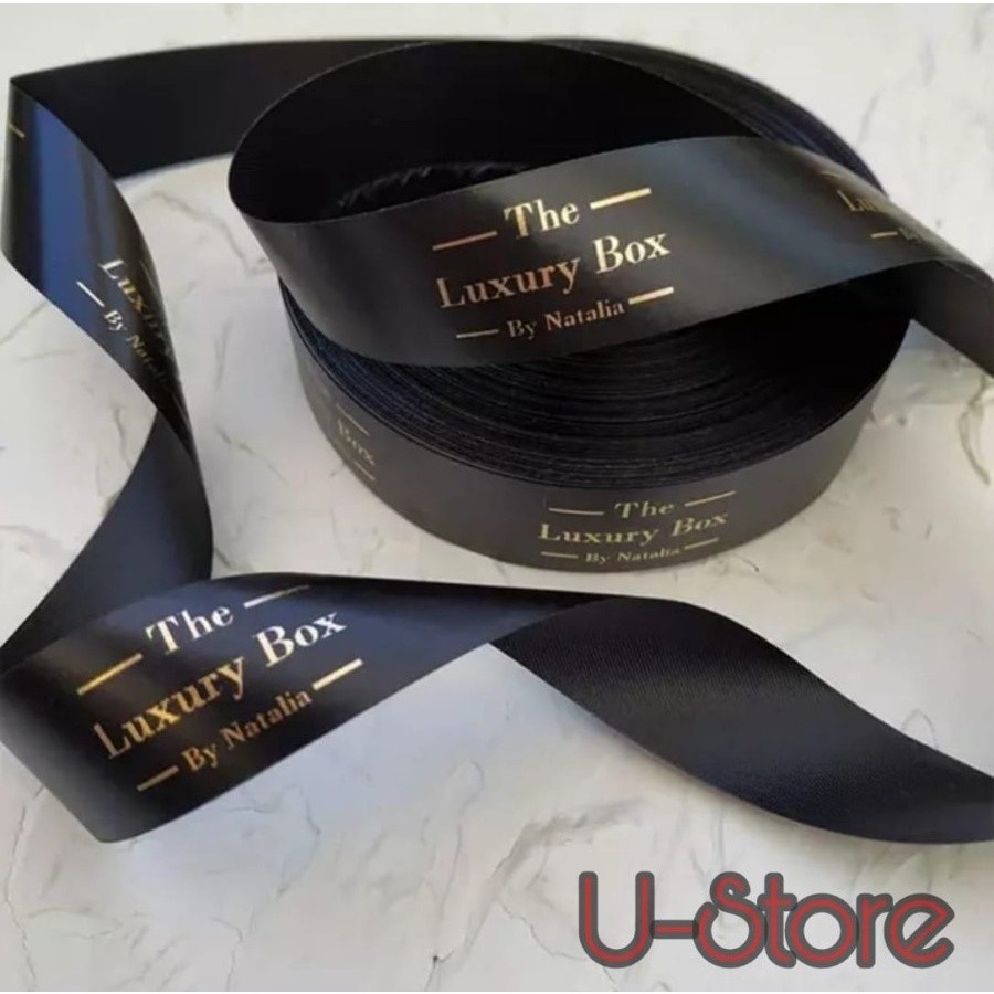Pita Satin Custom Printing 4 CM PART 1/Pita Satin Import/Custom Pita/18 meter/Pita Hadiah Pita Kado/