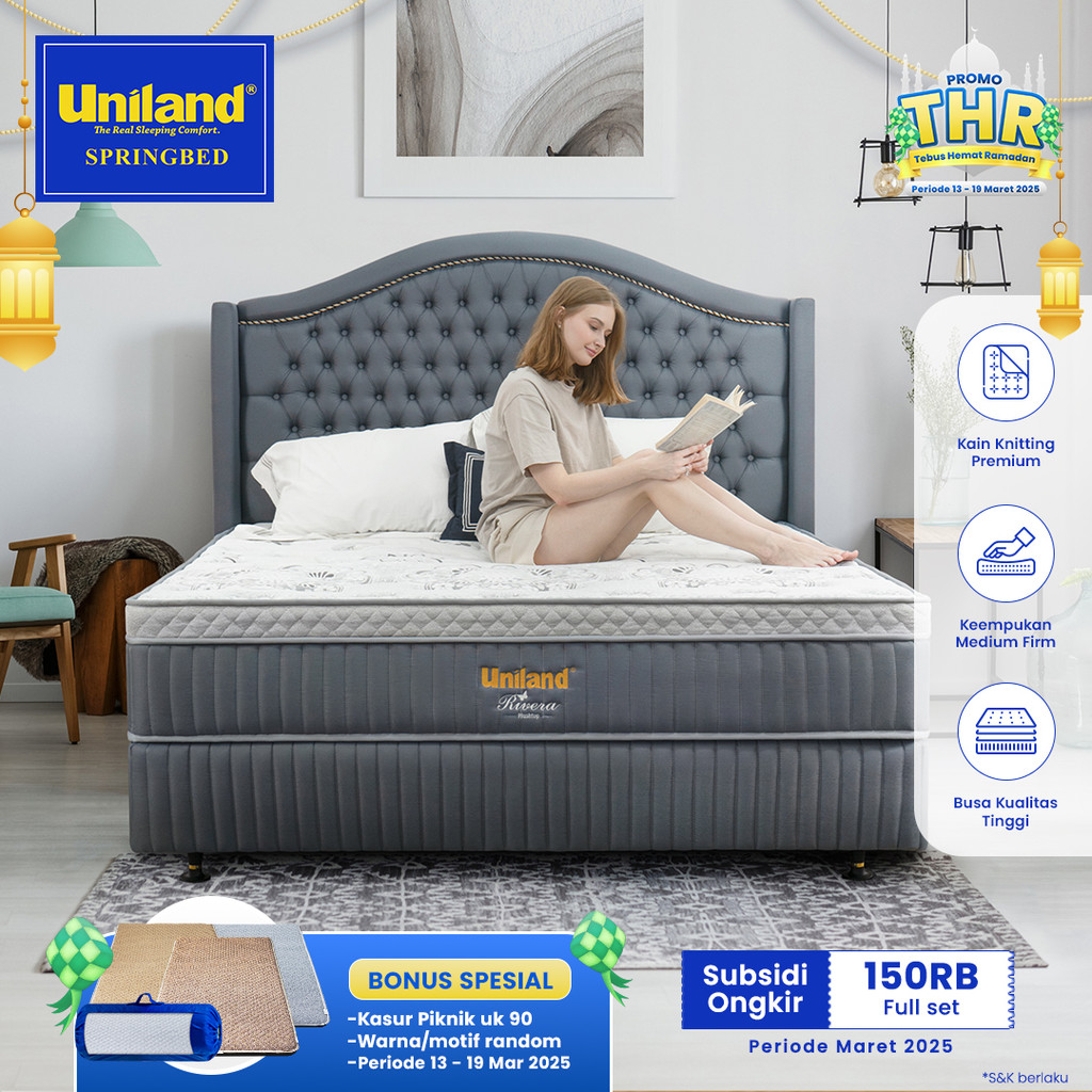 Uniland Springbed Rivera Emira Plushtop - Full Set
