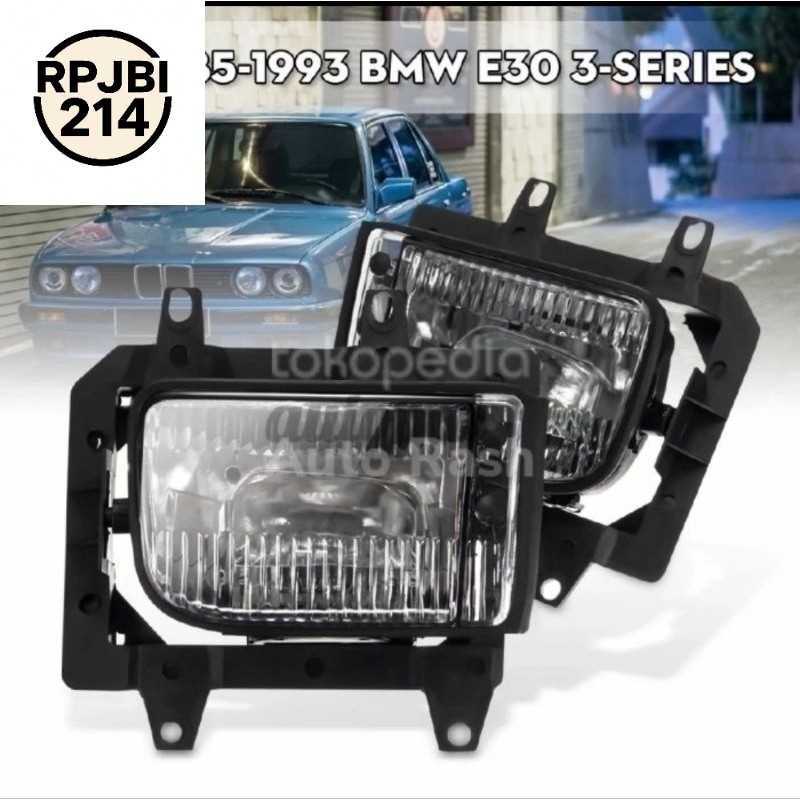 PART BMW E30 Foglamp Fog Lamp Lampu Kabut Kristal Bening Bumper