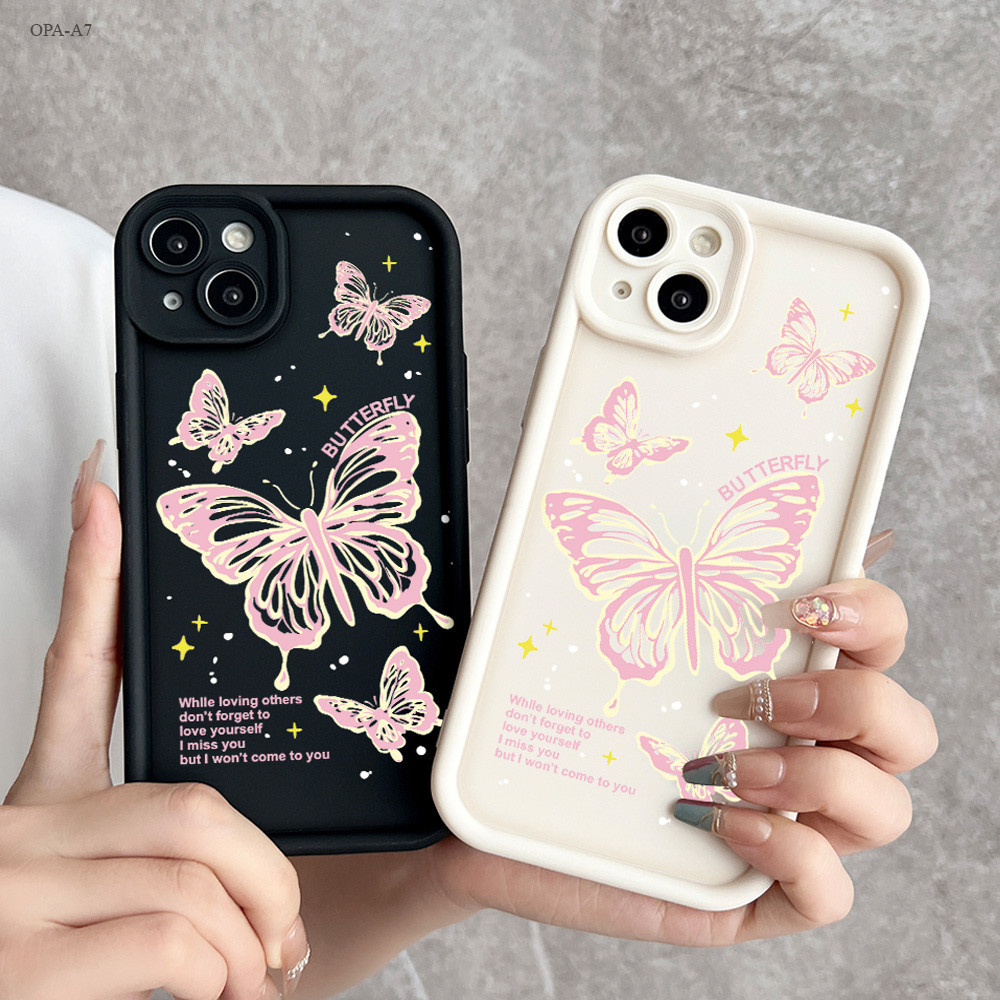 Cewek Merah Jambu Butterfly Case Hp Redmi 14T 13T Pro Redmi Note 14 4G 5G Pro Plus 13 13C C65 F5 M6 