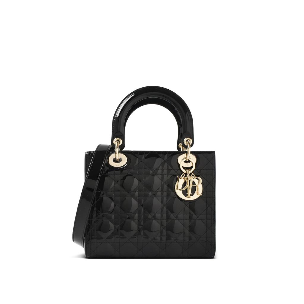 Lady dior medium bag patent leather