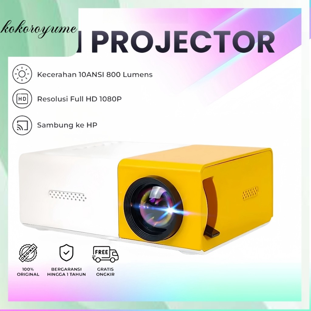 Mini Projector YG300 Portable LED Mini Projector hp Mini Home Theater HDMI Mini Projector
