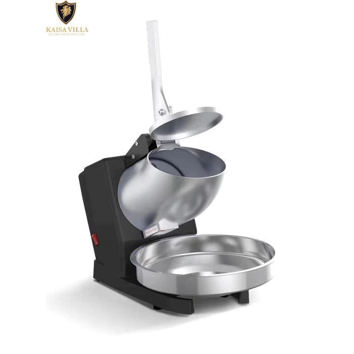 Mesin Serut ES Alat Penghancur Es Mesin Serut es Batu Listrik Baja Besi Stainless Steel - Hitam-Meta
