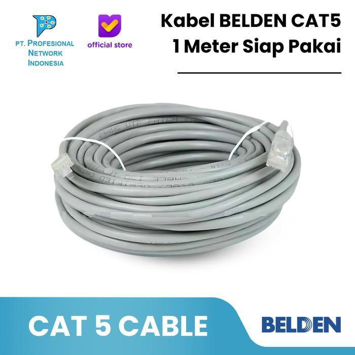 Kabel BELDEN CAT5 1 Meter Siap Pakai / Kabel LAN 1Meter