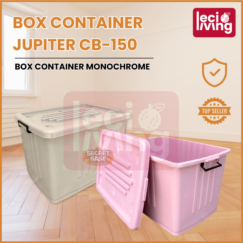 BOX CONTAINER 150 LITER + RODA - Kontainer Box / Container Box Plastik