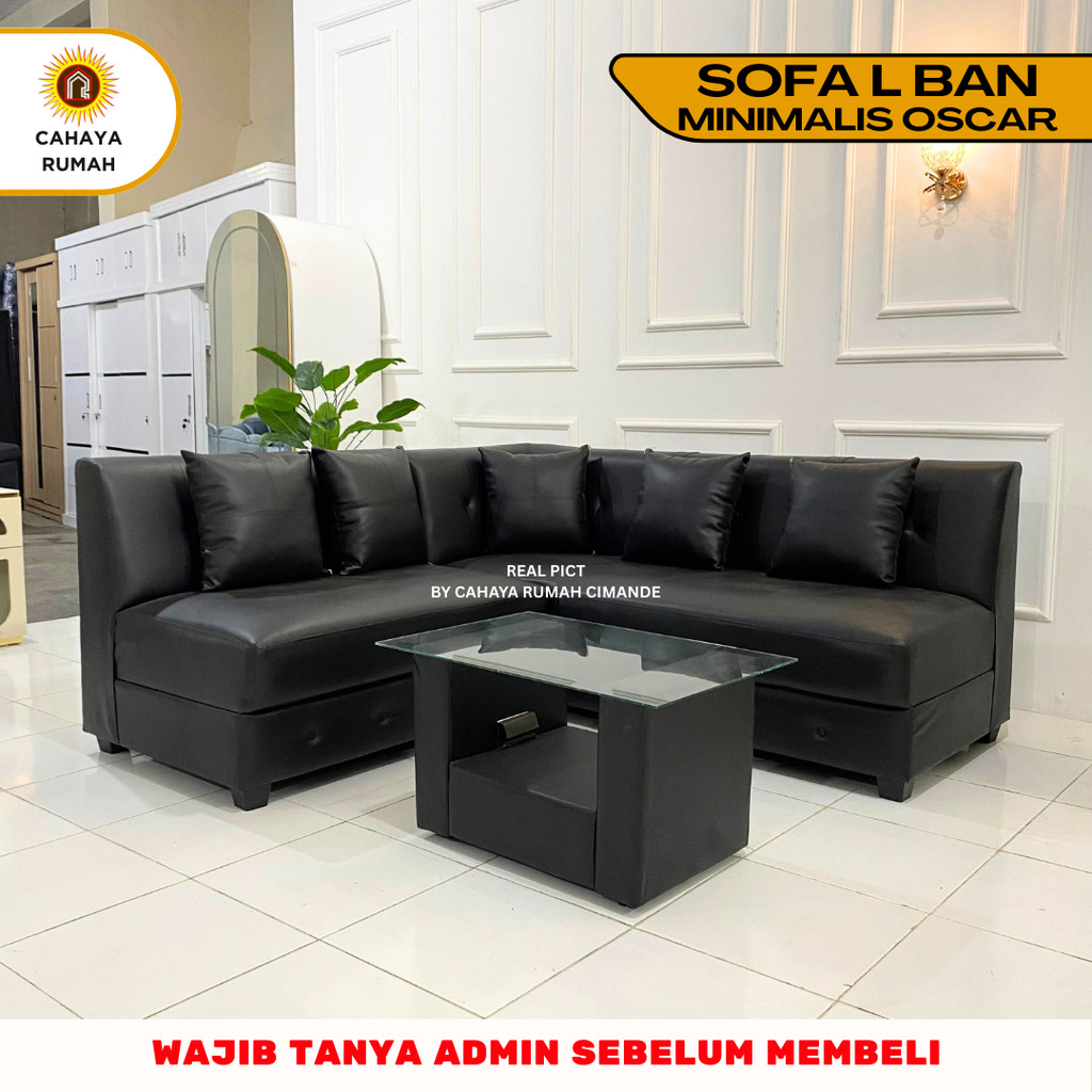 Cahaya Rumah Bojong Gede - Sofa L Ban Minimalis Oscar / Sofa Ruang Tamu / Formasi Minimalis / Produk