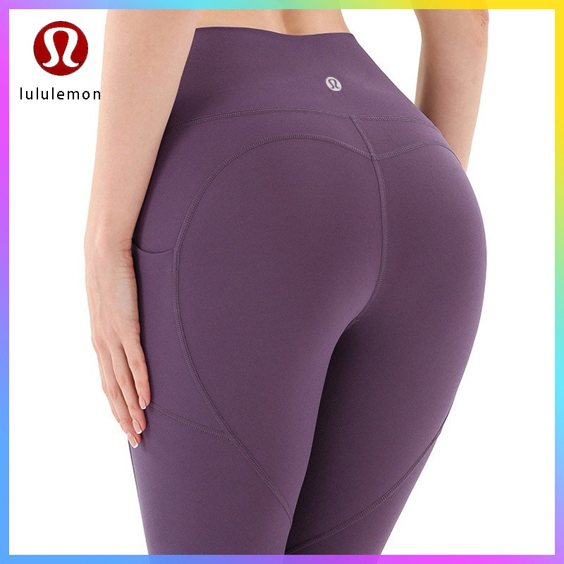 5 Color Lululemon Legging Wanita Yoga Pants Running Pocket Jogger Leggings ck916