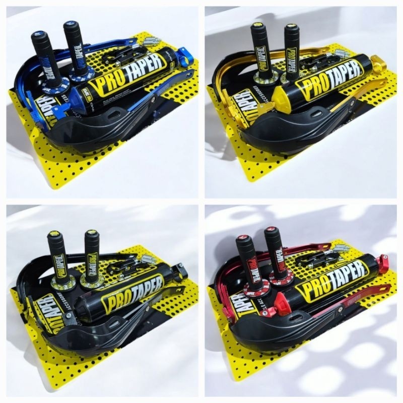 Paket Komplit Handguard Protaper + Busa Palang Stang + Grip Donat Protaper D-Tracker Supermoto KLX T