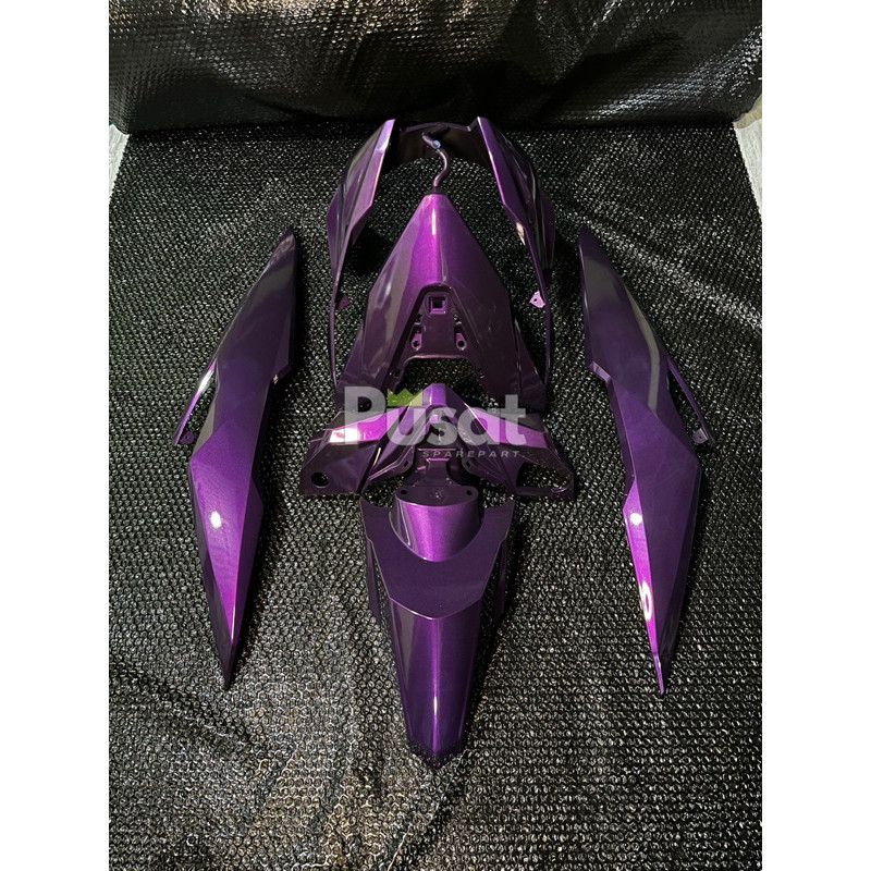 COVER FULL BODY HALUS HONDA BEAT ESP/ECO 2016-2020 WARNA UNGU CANDY (CAT CUSTOM)