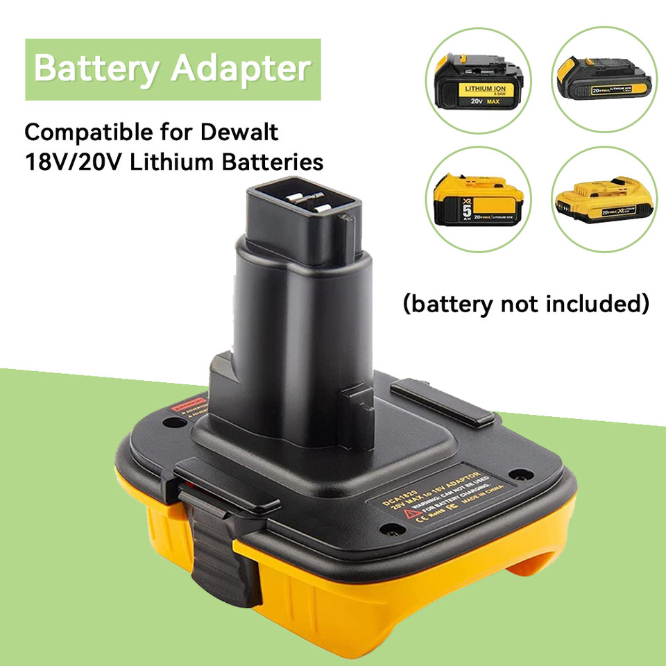 20V Battery Adapter DCA1820 for Dewalt 18V Tools Convert Dewalt 20V Lithium Battery for DC9096 DE909
