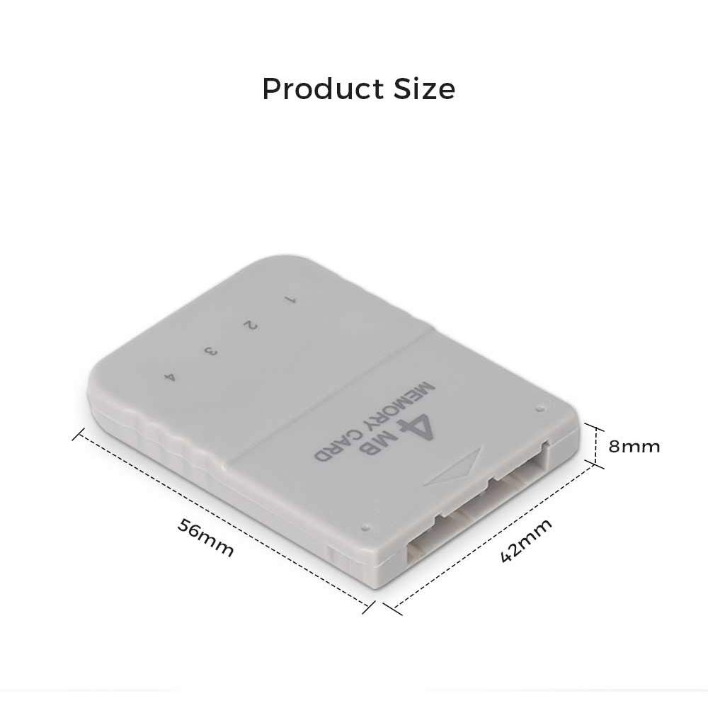 BlueRetro 1PC/2PC 4M Memory Card For PS1 Save Game Card  For PlayStation1 PS One Game Consoles Data 