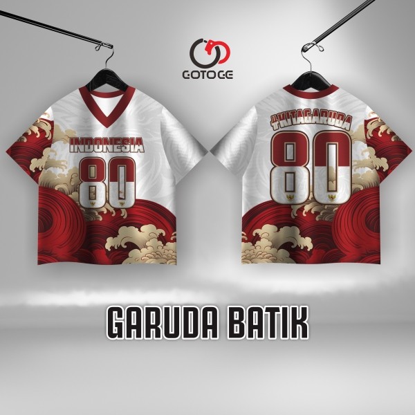 Distromax - Jersey Series Garuda Batik Unisex Streetwear Oversize