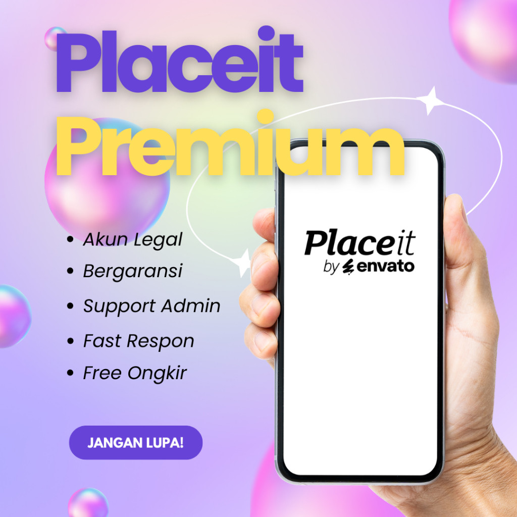 Placeit Premium 1 Bulan Unlimited No VPN dan Digital Planel Full Garansi Sampai Masa Langanan Habis