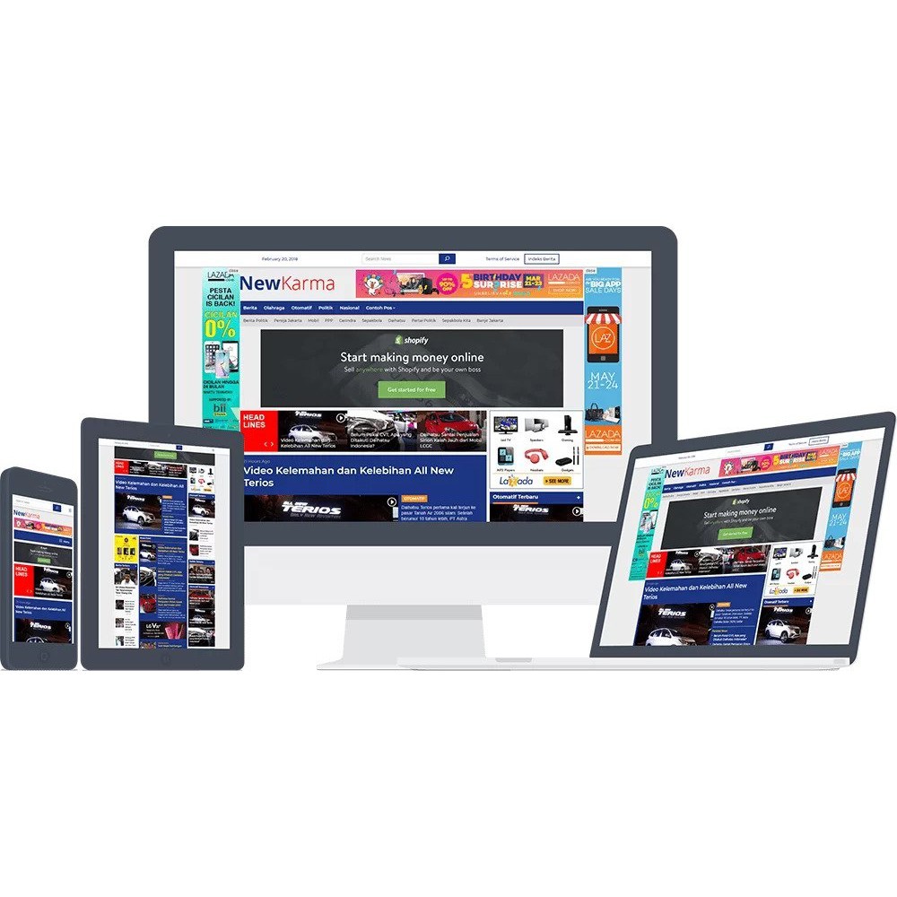 Theme WordPress Berita NewKarma (Mirip Detik) Original Lifetime