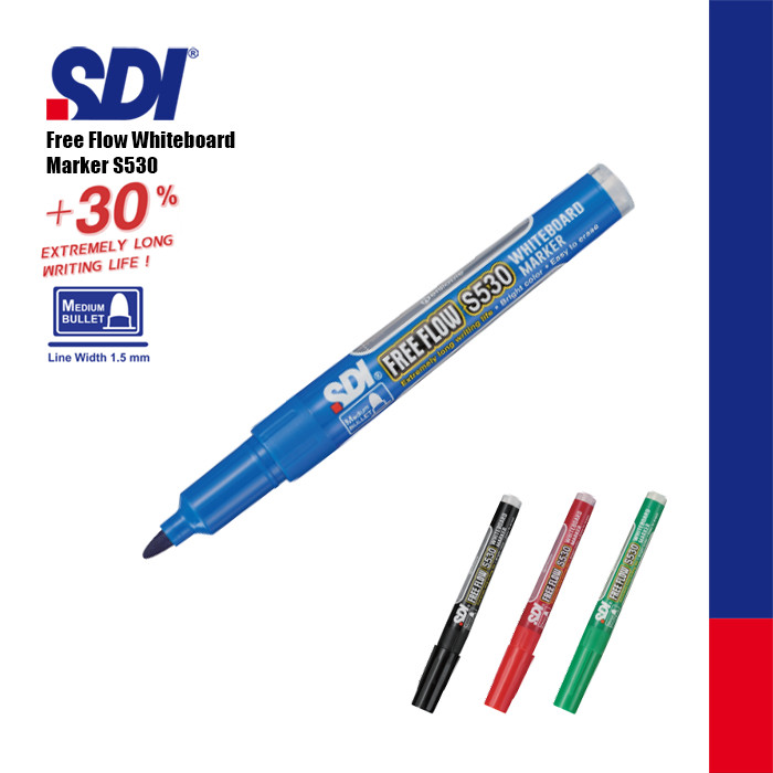 SDI Whiteboard Marker / Spidol Papan Tulis S530