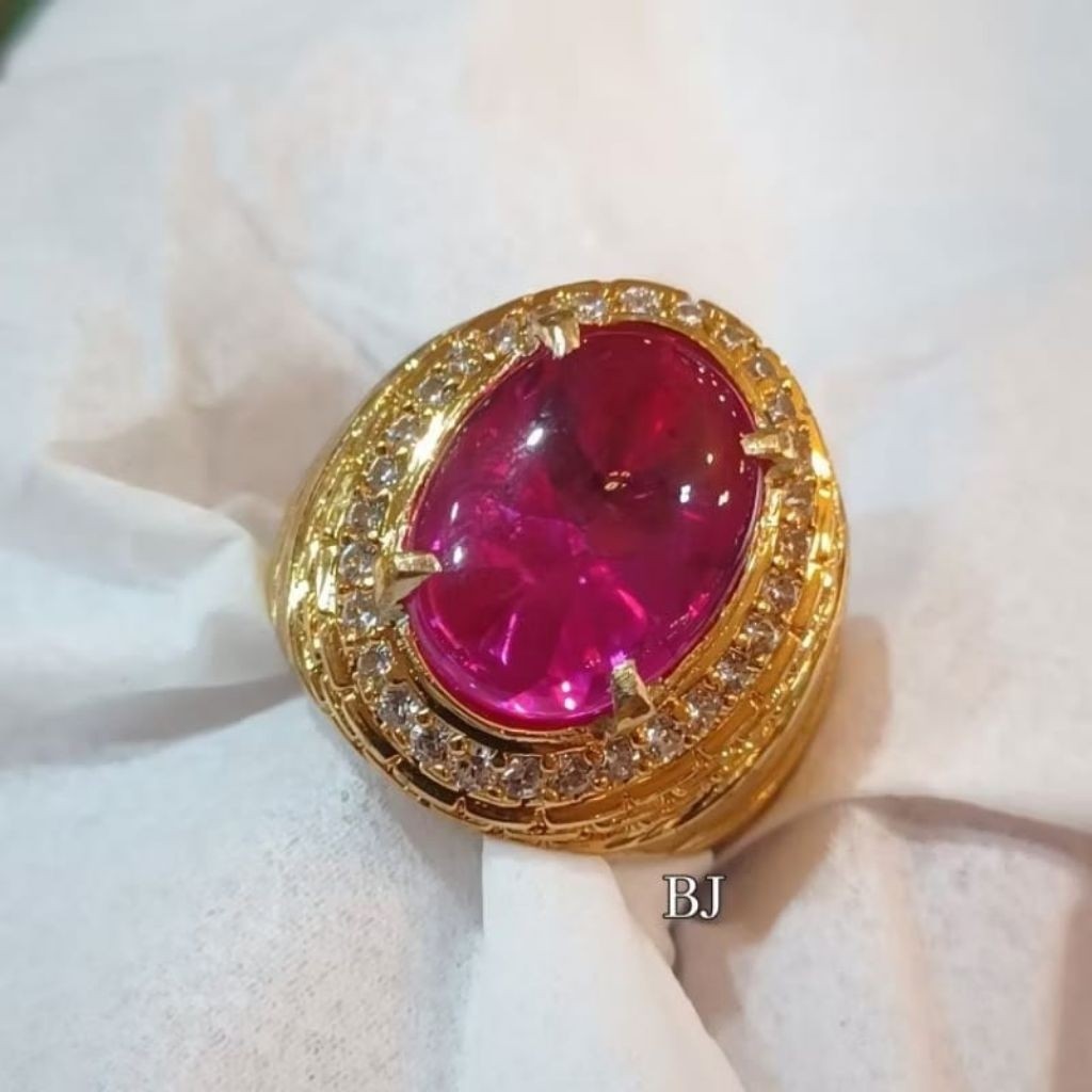 CINCIN BATU MERAH DELIMA SIEM ROSE ORIGINAL