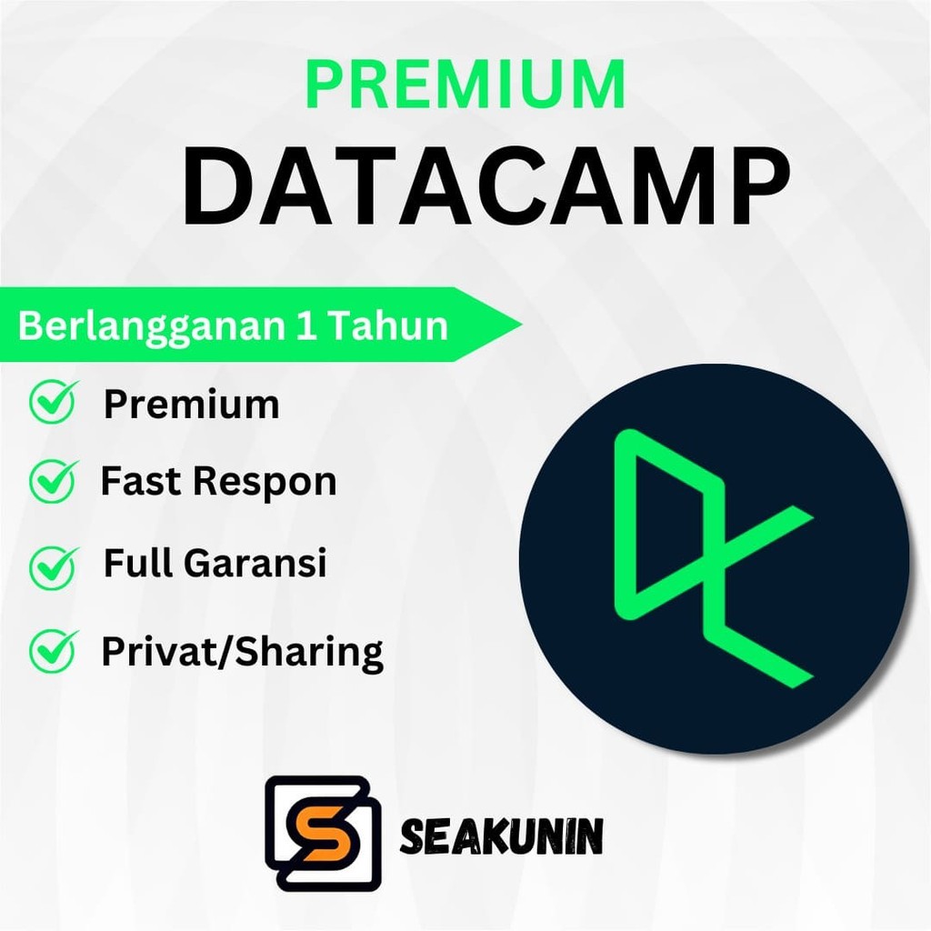 Datacamp Premium 1 Bulan Bergaransi