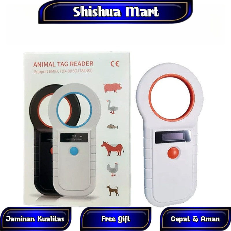 Scanner Microchip Hewan FDX-B 134.2Khz RFID animal microchip reader