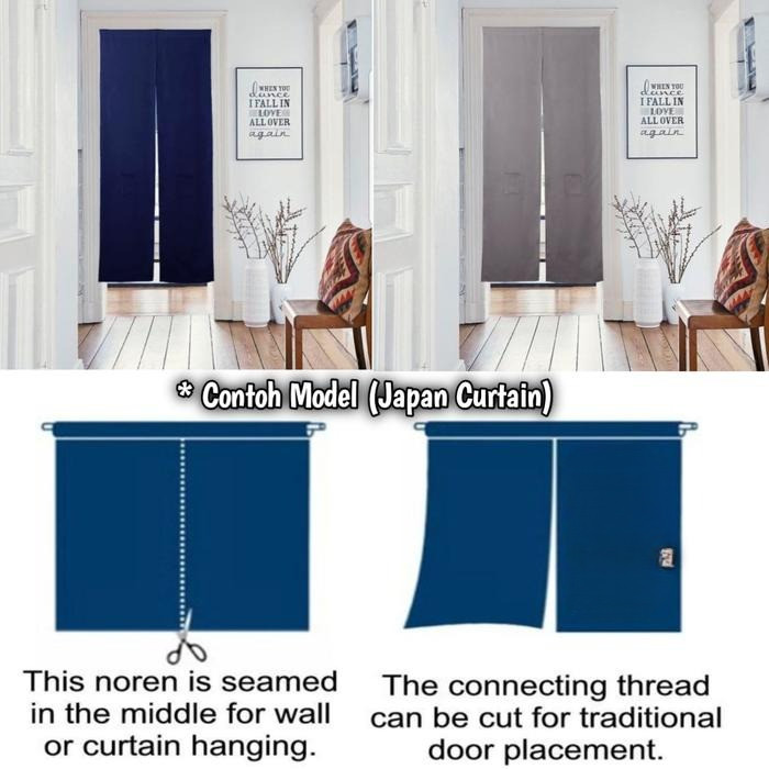 Gorden Pintu Model Jepang gorden pintu jendela minimalis noren gorden jepang