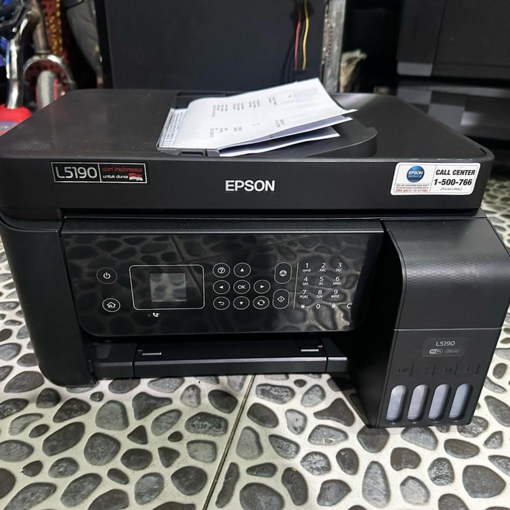 Printer Epson L5190 Bekas ADF Print Scan Copy Fax WiFi | Printer Second Normal Siap Pakai