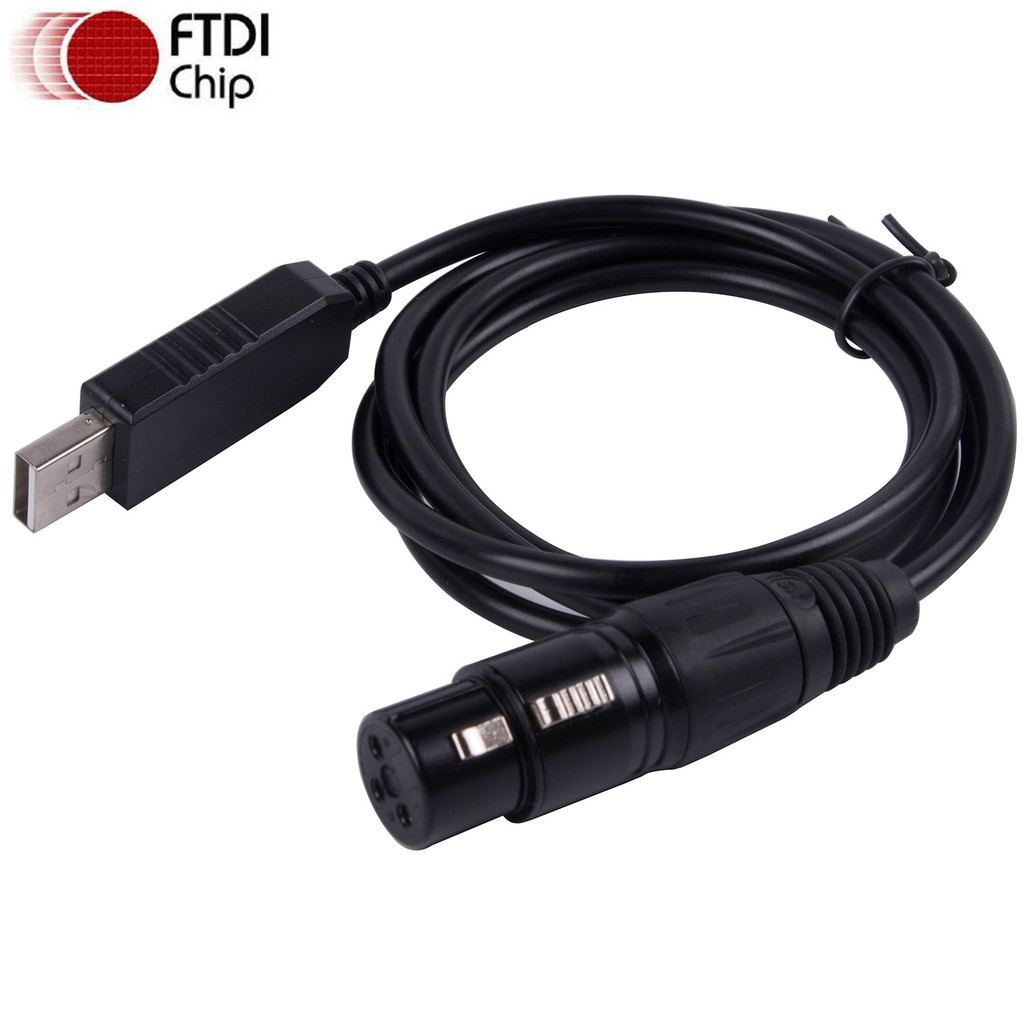 DMX To USB Converter Interface Adapter Cable Stage Lighting Effect PC Dmx Controller Dimmer USB DMX5