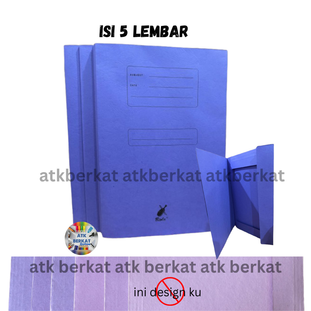 Map kertas Biola 5002 ungu (Eceran) isi 5 lbr