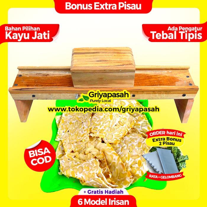 MUMPUNG PROMO ( UKURAN JUMBO ) Alat Potong Keripik Tempe Gorengan Mendoan Angkringan Irisan Super Ti