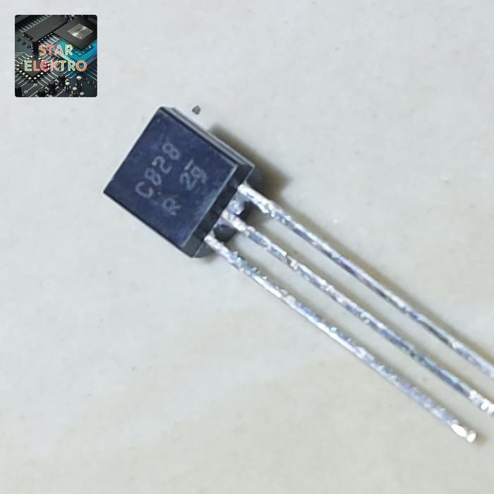 C828 To-92 2SC828 2SC 828 Transistor NPN Power BJT C828A 2SC828R 25V 50mA - 30 pcs TERBAIK...