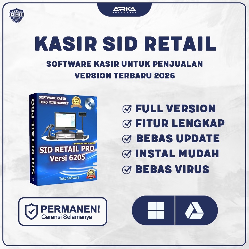 Aplikasi Kasir SID Retail Pro 2026 Full Version Original | Software POS + Panduan Instalasi Win