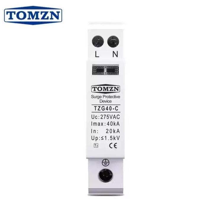 SPD AC 275V 1P TOMZN Penangkal Petir Surge Protective Device Arrester