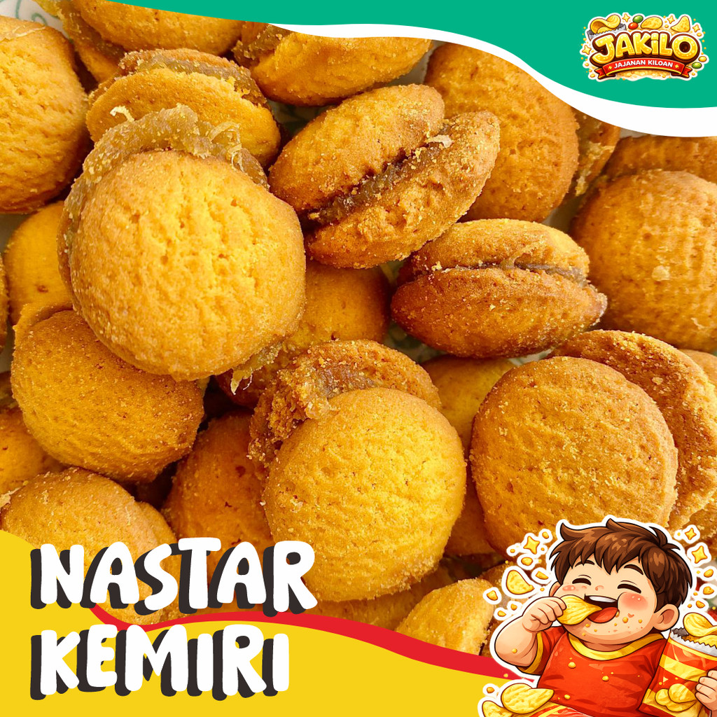 Kerang Nanas Nastar Kemiri 250gr Kue Kering Jadul - JAKILO Jajanan Kiloan