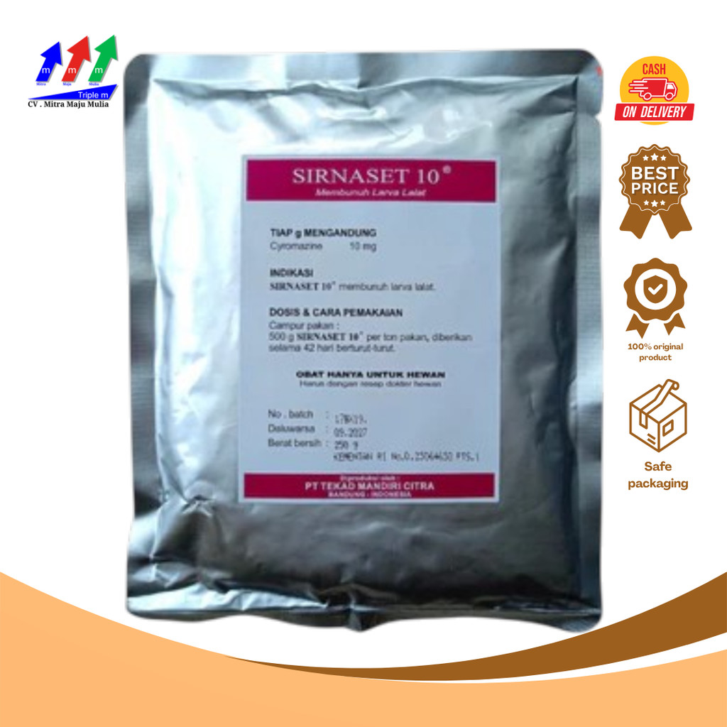 SIRNASET 10 250 GRAM - OBAT LARVA LALAT